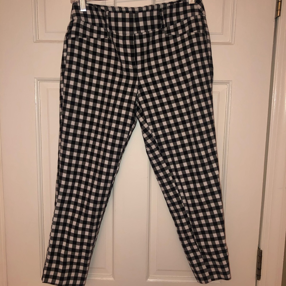 Cropped Check-Pants